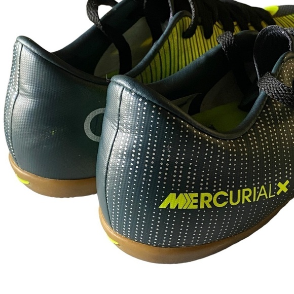 NIKE CR7 Ronaldo MercurialX VictoryVI Indoor Shoes Seaweed Volt M Size 6… - Picture 10 of 15